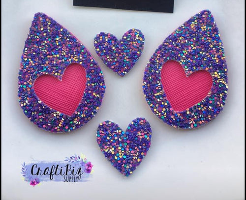 Heart Cutout Teardrop Earring Die