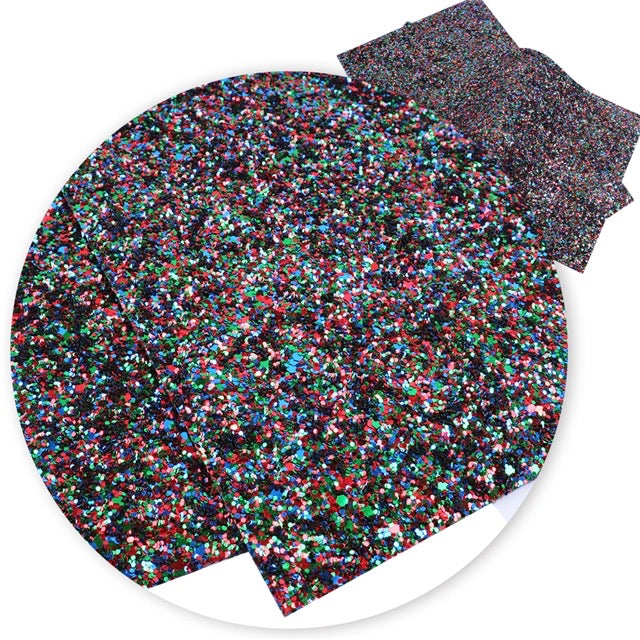 Black Confetti Mix Chunky Glitter