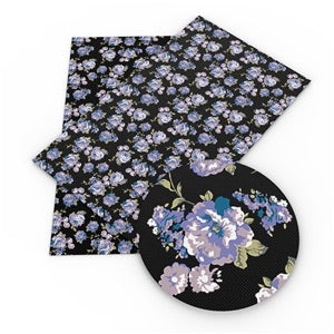 Blue & Black Floral