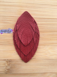Triple Layer Fringe Feather Earring Die