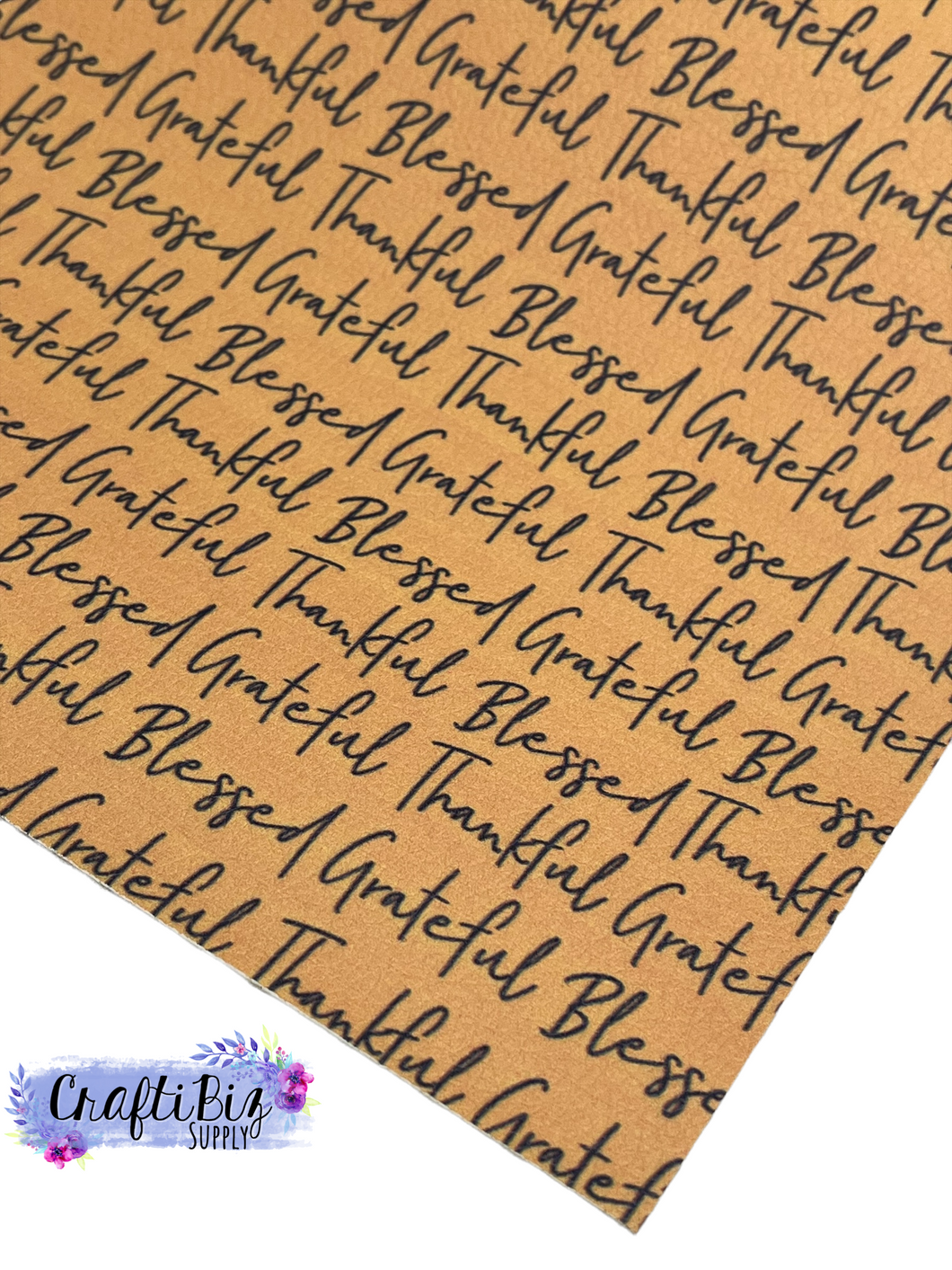 Pebbled Thankful Grateful Blessed