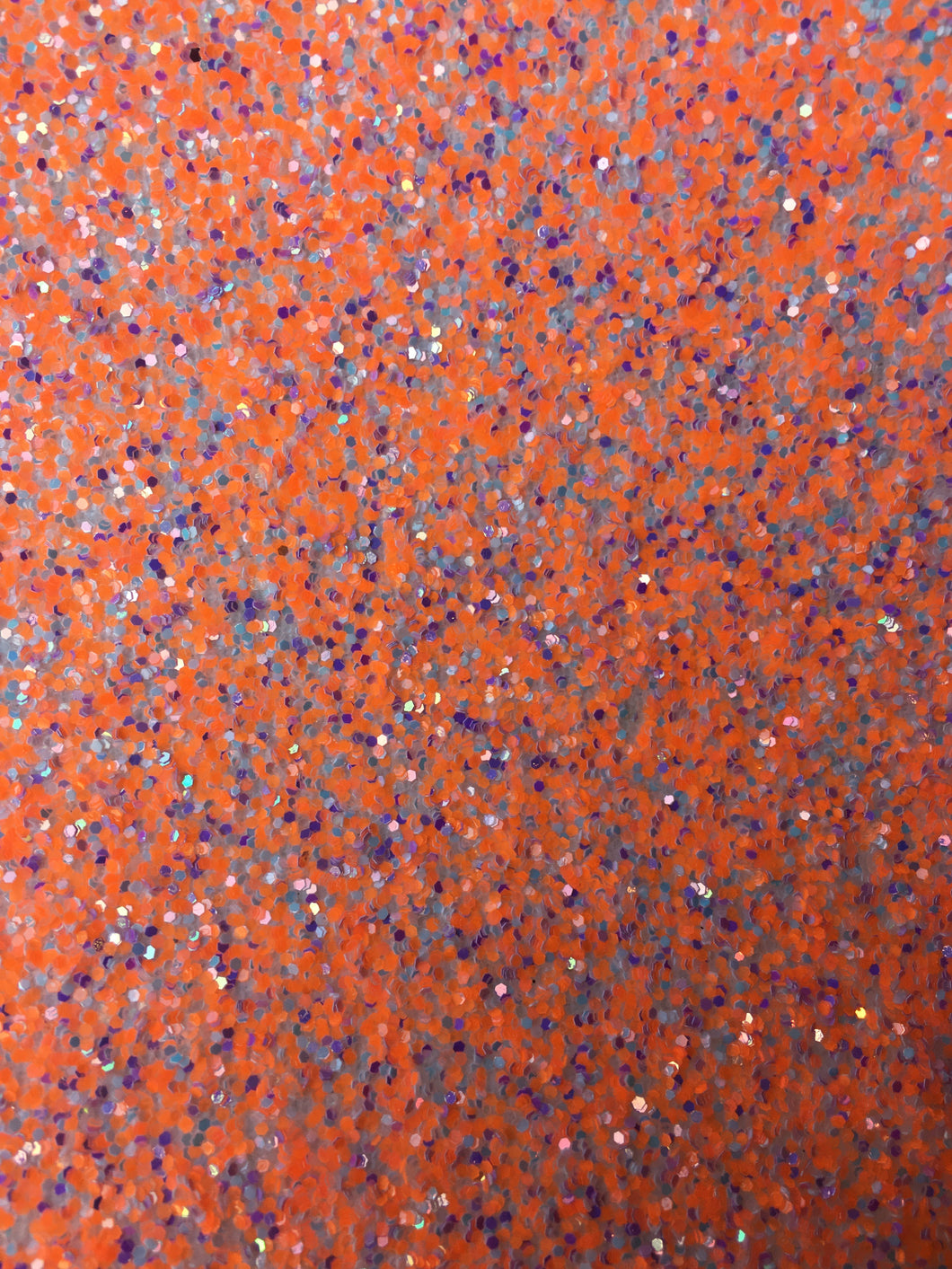 Neon Orange Mix Chunky Glitter
