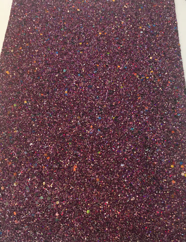 Dark Purple With mix color sequins Chunky Glitter