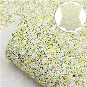 Yellow/Green Mix Color Chunky Glitter