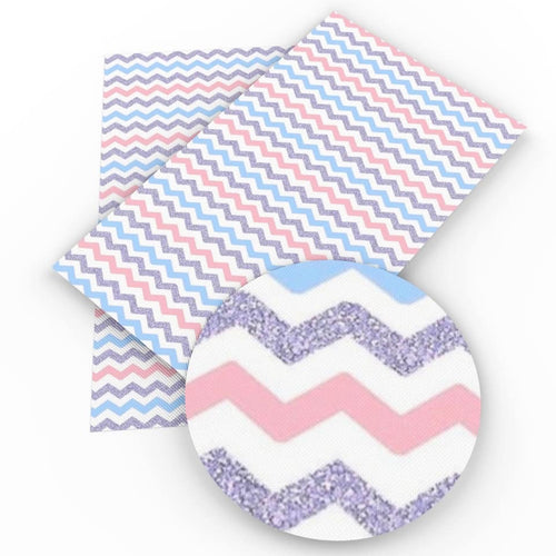 Purple/Pink/White Chevron