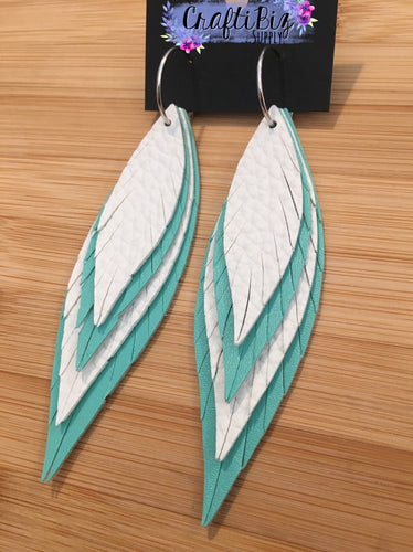 Skinny Fringe Feather Earring Die