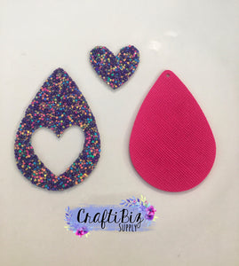 Heart Cutout Teardrop Earring Die