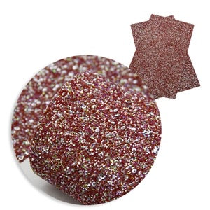 Dark Red Chunky Glitter