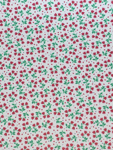 Pebbled Magenta & Green Floral