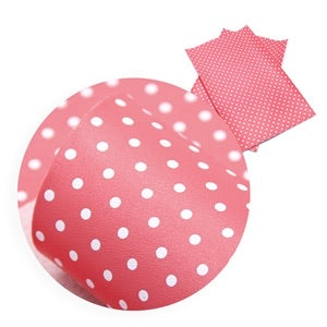 Watermelon Red with White Dots