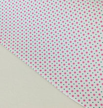 Load image into Gallery viewer, Pebbled White with Pink &amp; Green Dots