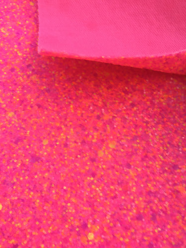 Neon Pink Mix Chunky Glitter
