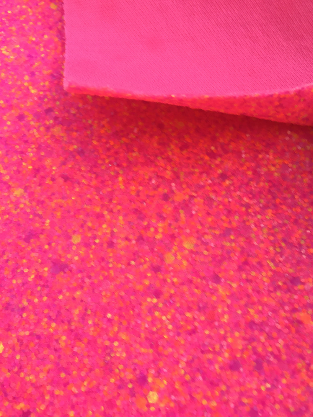Neon Pink Mix Chunky Glitter