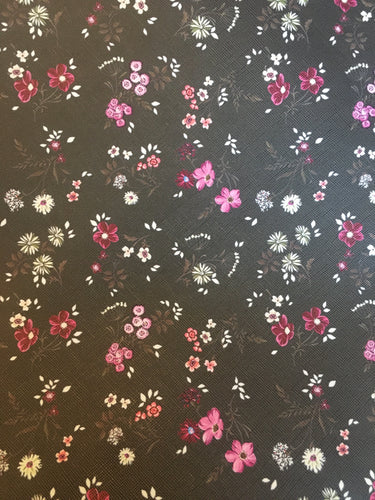 Black & Purple Floral