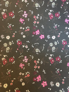Black & Purple Floral