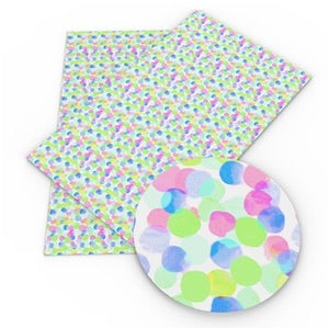 Blue Green & Pink Dots