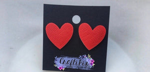 Heart Statement Studs Earring Die