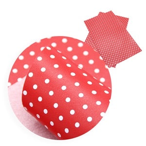Red with White Dots - Smooth