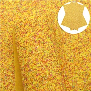 Mustard Mix Chunky Glitter