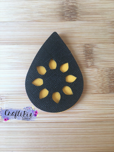 Sunflower Teardrop Earring Die