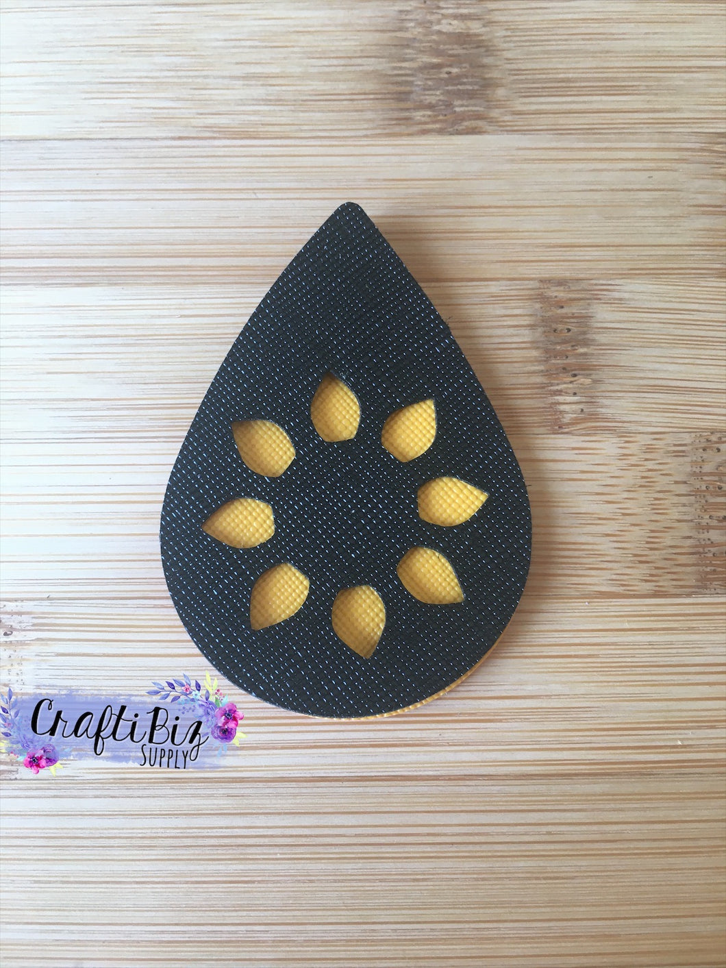 Sunflower Teardrop Earring Die